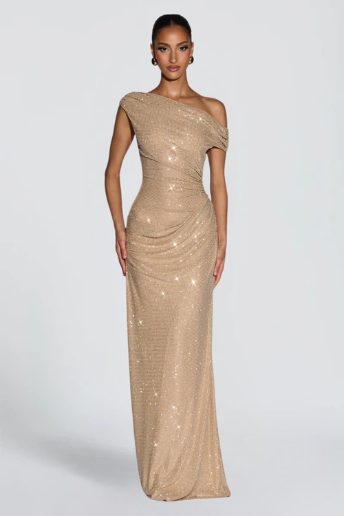 Oriana Satin Maxi Dress
