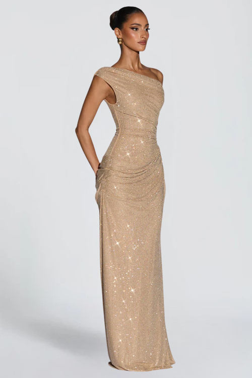 Oriana Satin Maxi Dress