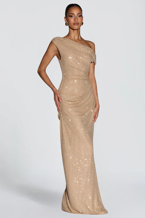 Oriana Satin Maxi Dress