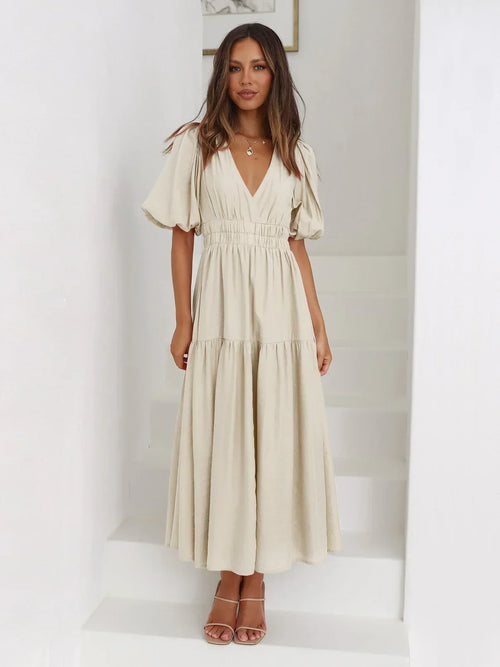 Laurea Puff Sleeve Dress